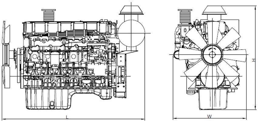 Động cơ Diesel SC13G / SC15G cho máy phát điện